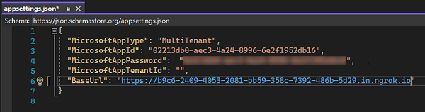 Screenshot der JSON-Datei 