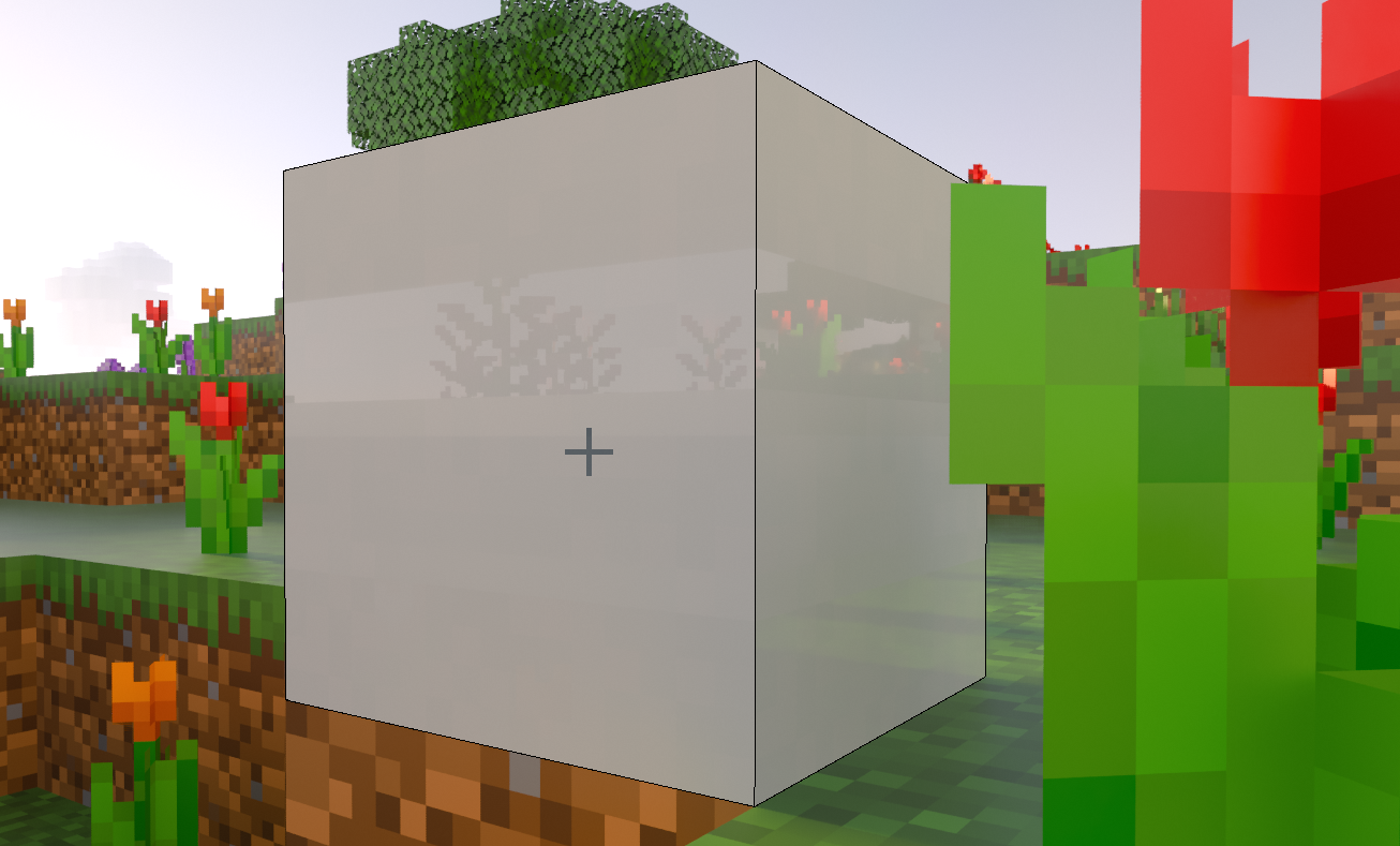 weißer Betonblock mit horizontalen rauen und glatten Streifen