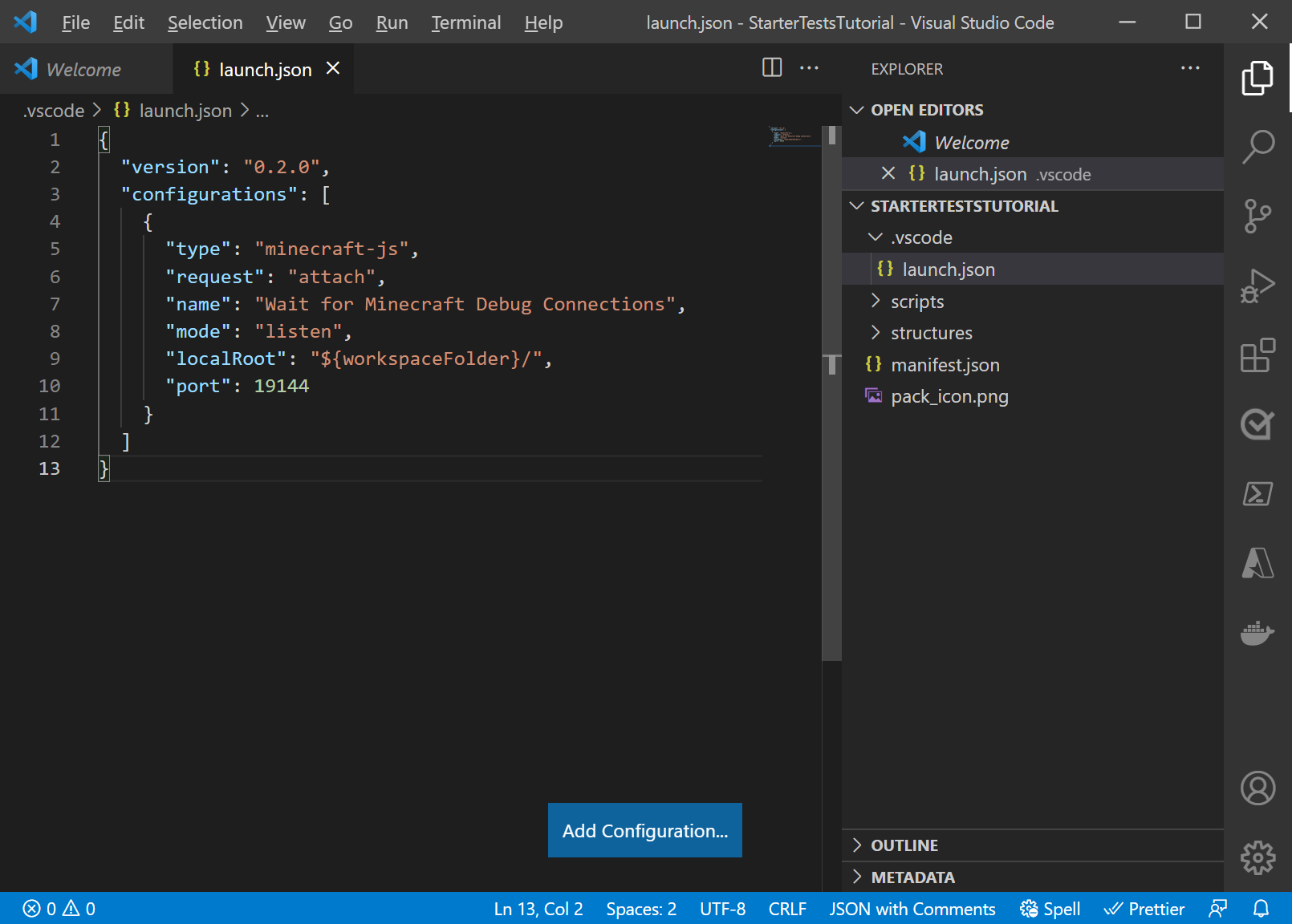Visual Studio Code mit launch.json
