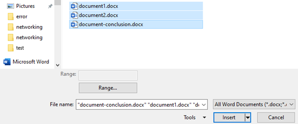 Zusammenführen mehrerer Word-Dokumente zu einem Dokument - Office |  Microsoft Learn