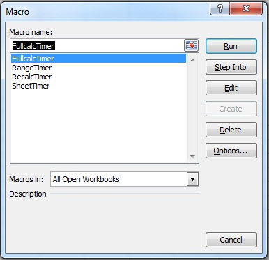 Excel-Fenster „Makro“