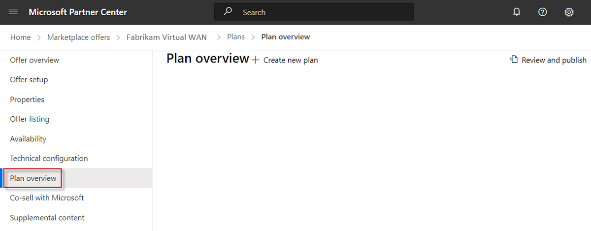 Screenshot der Registerkarte „Planübersicht“ eines Angebots für Dynamics 365-Apps in Dataverse und Power Apps, für das die Drittanbieter-App-Lizenzierung aktiviert wurde