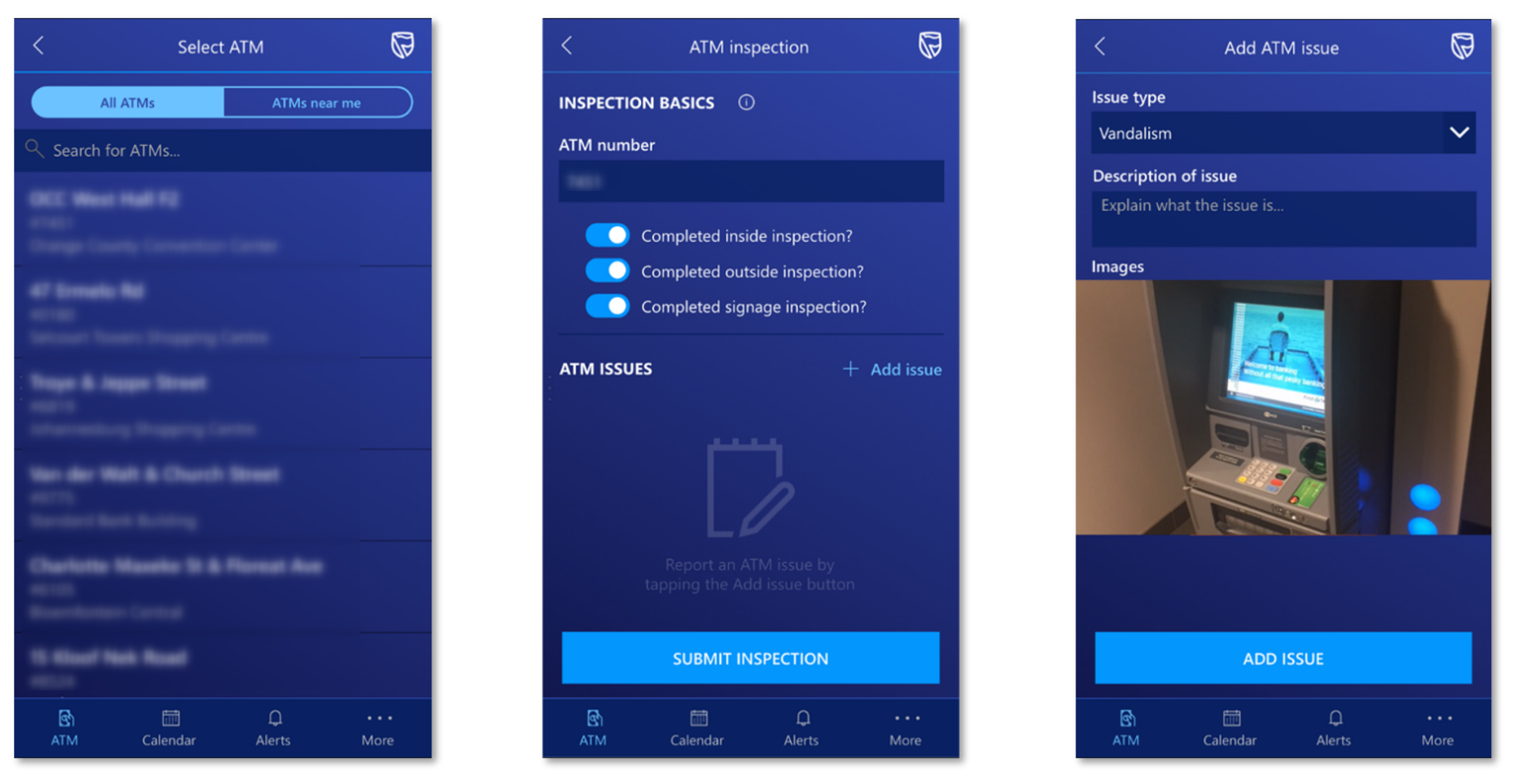 Standard Bank-Geldautomateninspektions-App