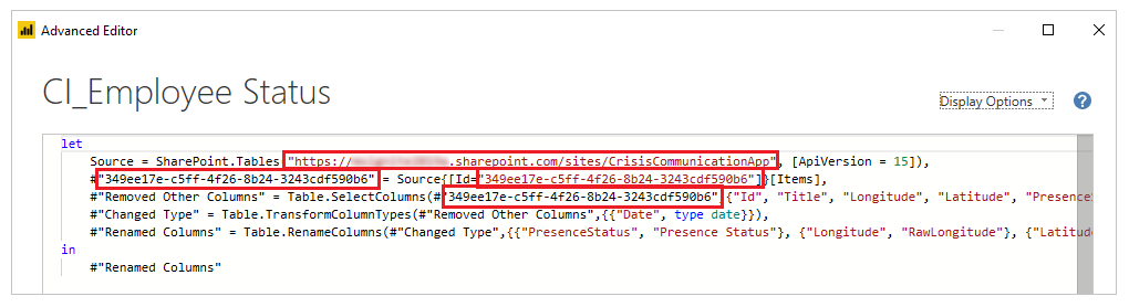 Erweiterter Power Query-Editor-Aktualisierungen.