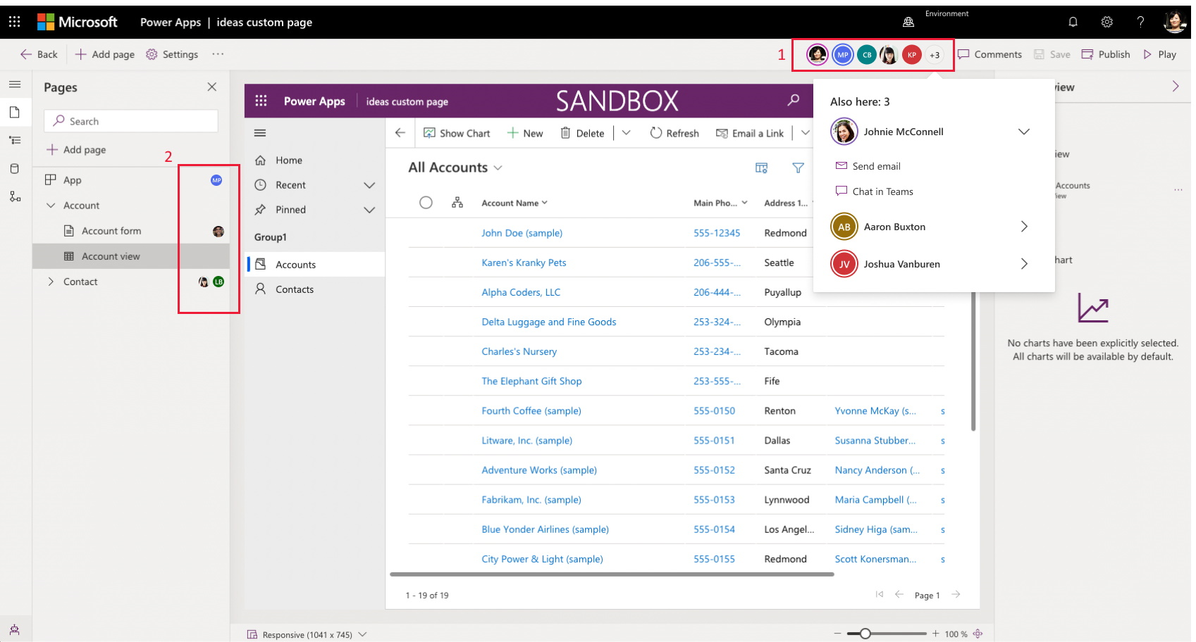 Copresence-Feature im App-Designer
