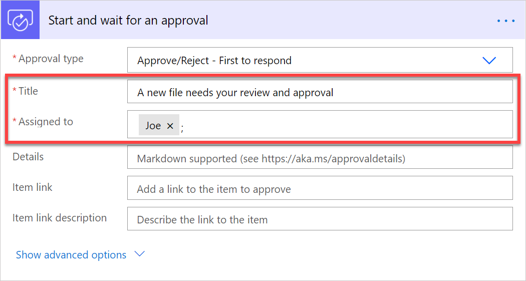 Titel für die Genehmigungsanforderung.