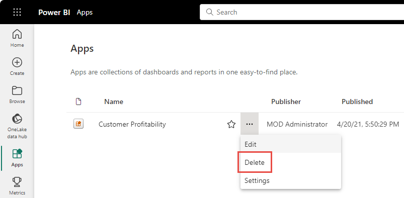 Power Bi Delete Data Source