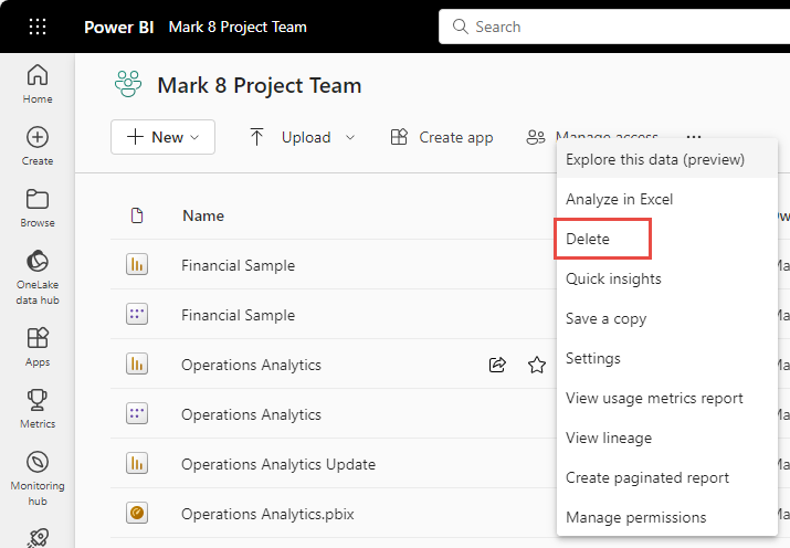 Power Bi Clear Data