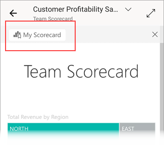 Screenshot der Lesezeichenansicht mit Lesezeichennamen oben im Bericht.