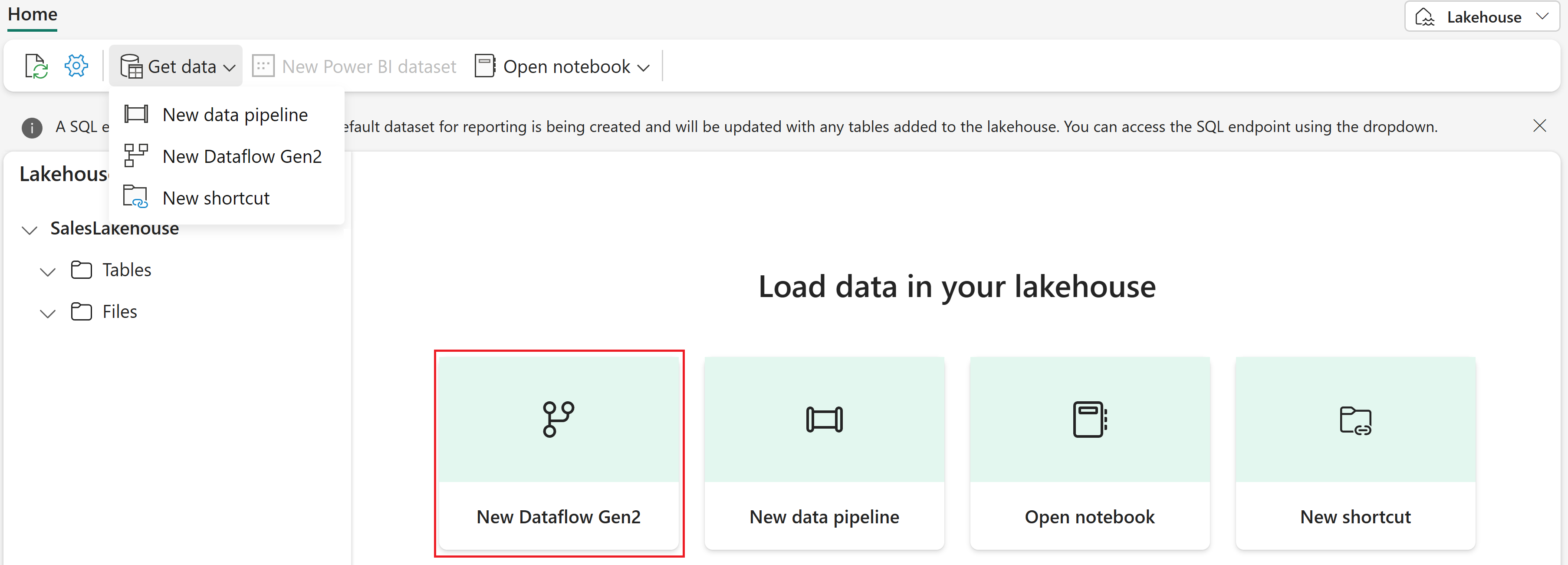 Screenshot der Dropdownliste 
