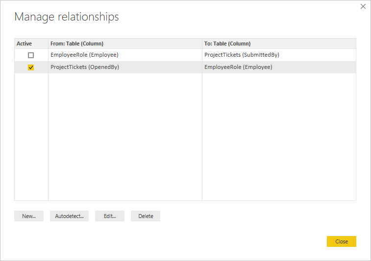 „OpenedBy“ aktiv im Dialogfeld „Beziehungen verwalten“