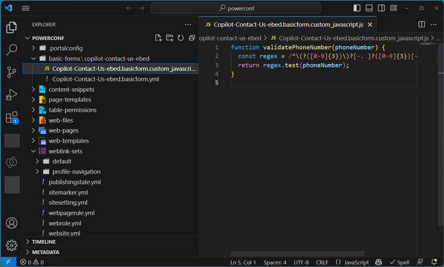 Visual Studio Code-Explorer.