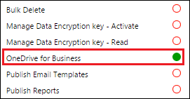 Verfügbarkeit von OneDrive for Business Schalten Sie die Verfügbarkeit von OneDrive für Business um.
