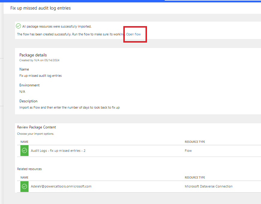 Screenshot, der zeigt, wo sich der Link 