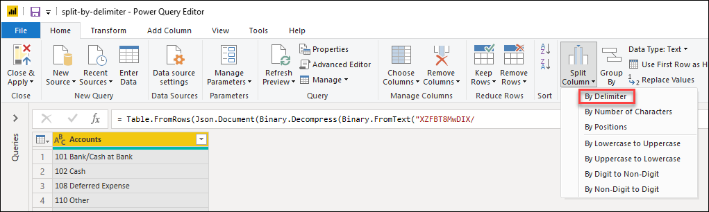 Power Query Remove Text After Delimiter