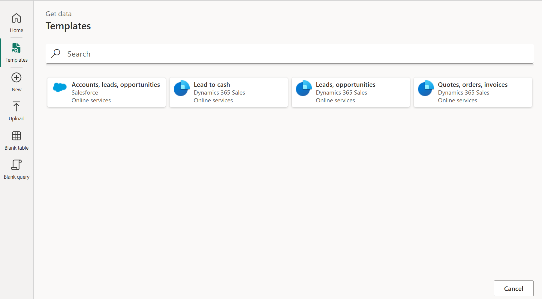Screenshot der Seite „Vorlagen“, auf der das Modul „Vorlagen“ auf der rechten Seite hervorgehoben ist.