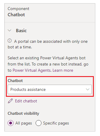 Wählen Sie Ihren Bot aus Wählen Sie Ihren Bot aus.