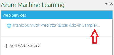 Webdienst auswählen