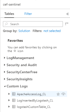Bildschirmfoto von benutzerdefinierten Logstash-Protokollen.