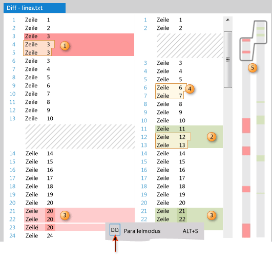 Comaring two versions of a file