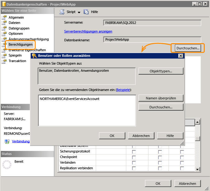 Hinzufügen eines Benutzers (SQL Server 2012)