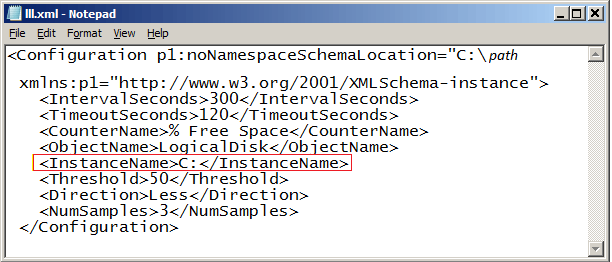 Beispiel für eine Monitor-XML-Datei