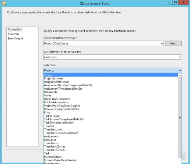 OData Source Editor