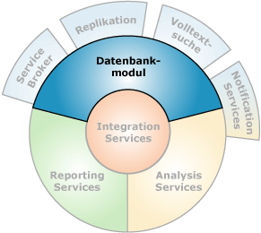 Komponenten mit Schnittstelle zum Datenbankmodul