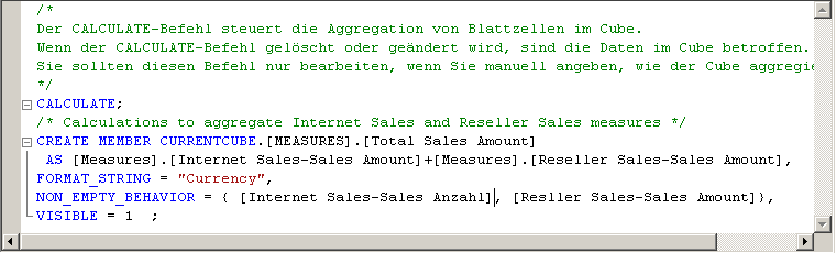Skripts im Bereich für Berechnungsausdrücke