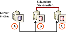 Zwei sekundäre Server und kein Überwachungsserver