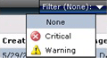 Filtern von Warnungen nach Dringlichkeit