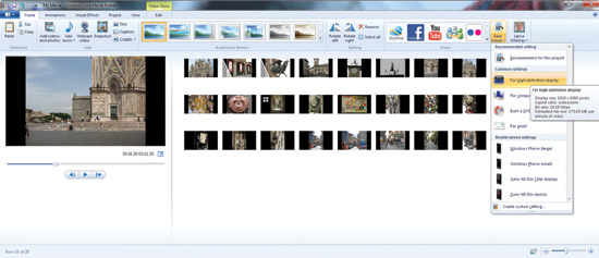 Figure 2 Windows Live Movie Maker is an inexpensive video editing solution