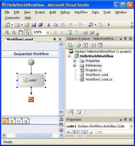 Der Visual Studio 2005-Workflowdesigner