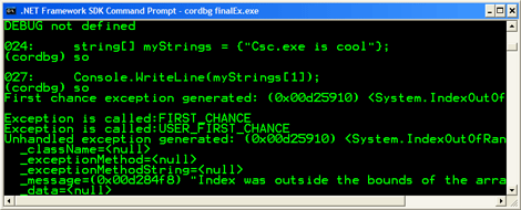 Codedump bei dem Befehl "so"