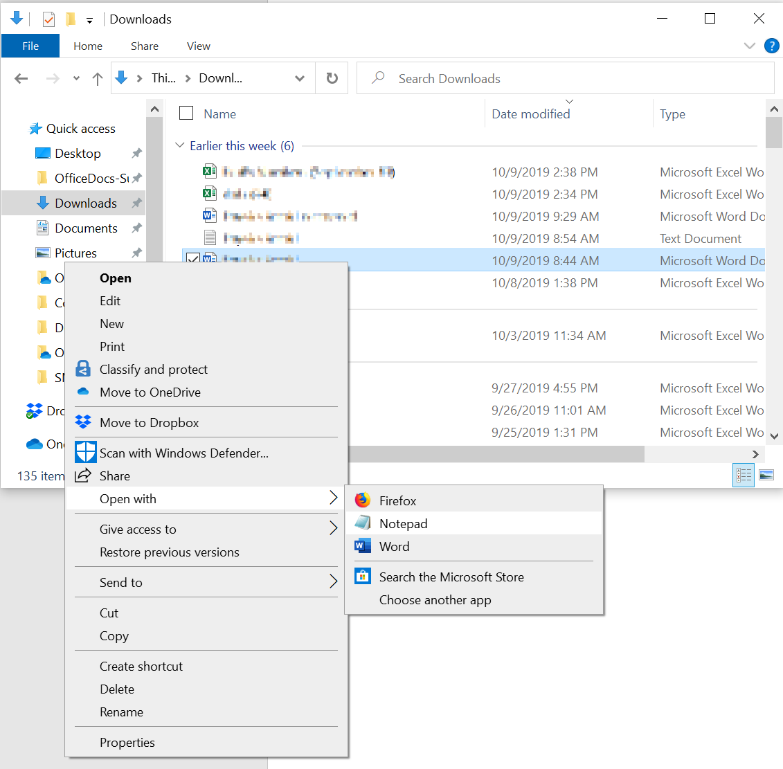 Screenshot vom Öffnen des Word-Dokuments im Editor.
