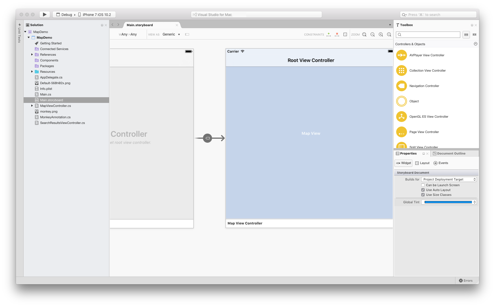 iOS Storyboard designer