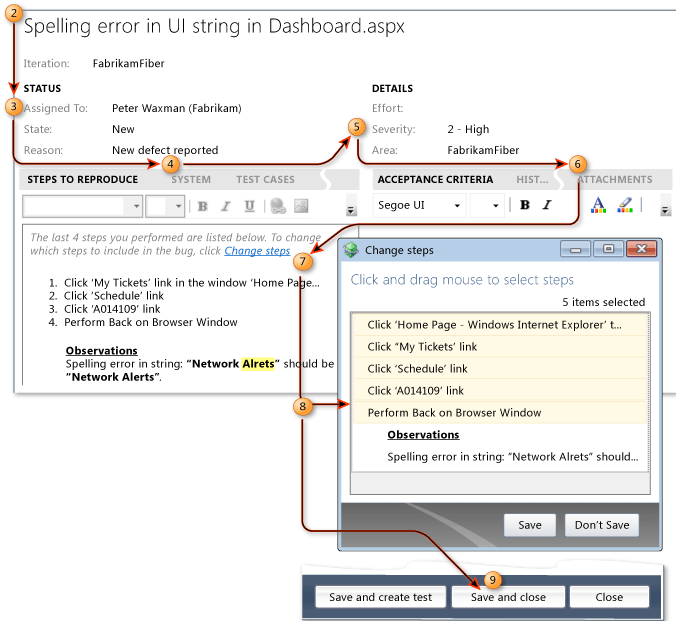 Explorativer Tester – Schritte ändern