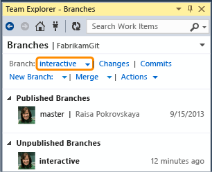 Branches page with multiple branches