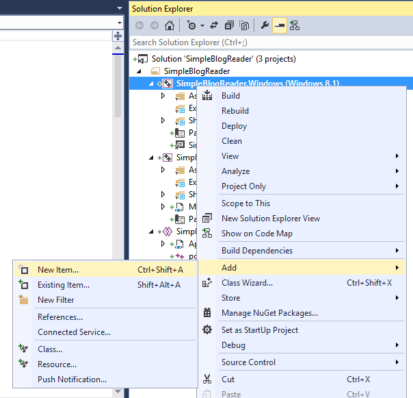 Hinzufügen eines neuen Elements in Visual C++