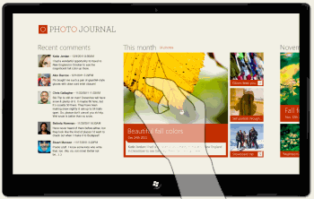 Navigieren in der Windows Store-App.