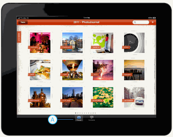 Ansichtszustände in der iPad-App.