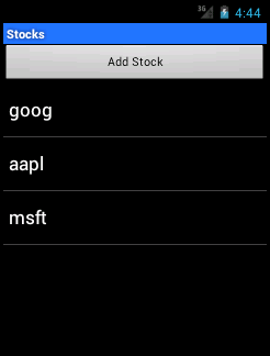 Android-Beispielliste