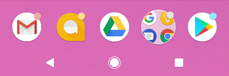 Beispiele für Infobadges auf App-Symbolen