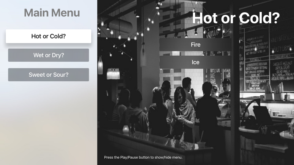 Beispiel für geteilte Ansicht