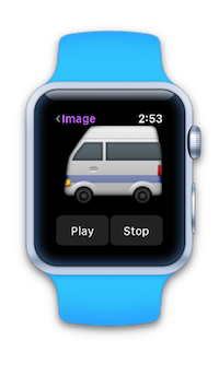 Apple Watch mit einfacher Animation