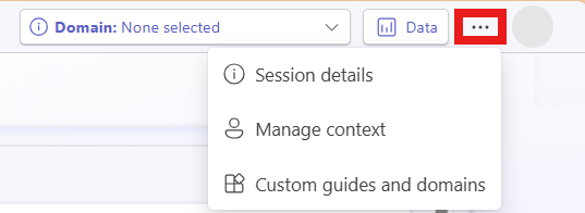 Screenshot der Position des Menüs 'Optionen'