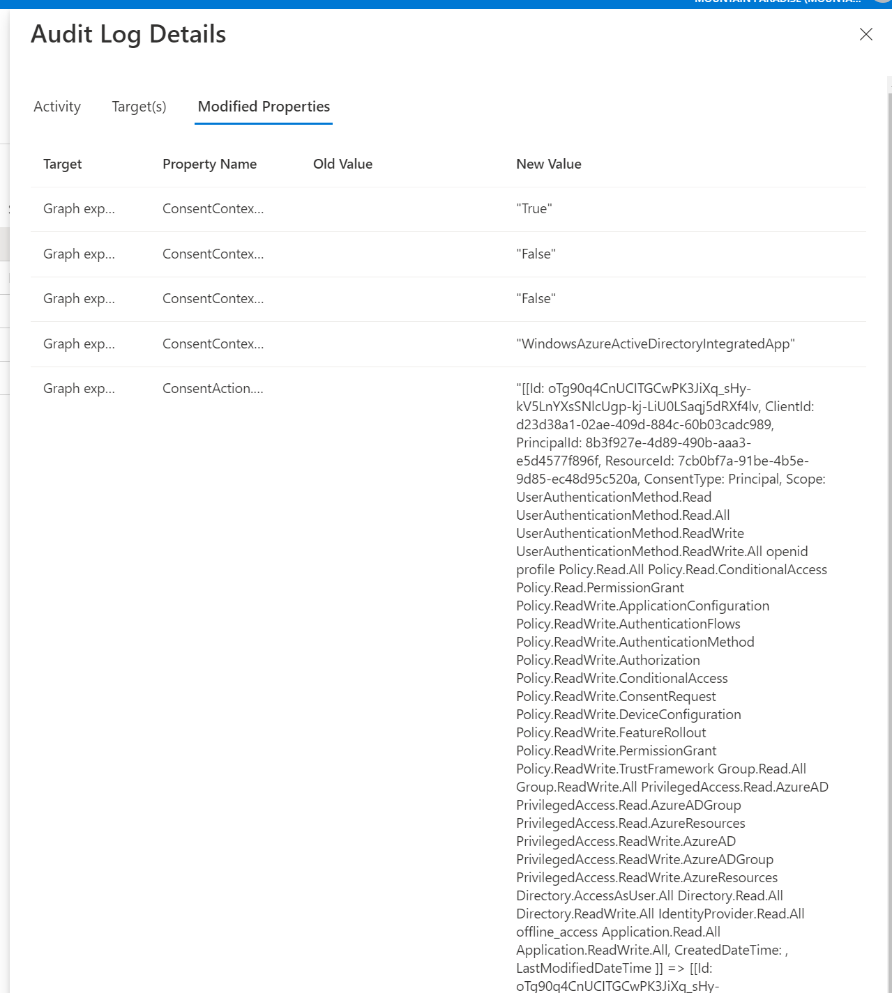 Screenshot zur Verwendung der Microsoft Entra Prüfprotokolle.
