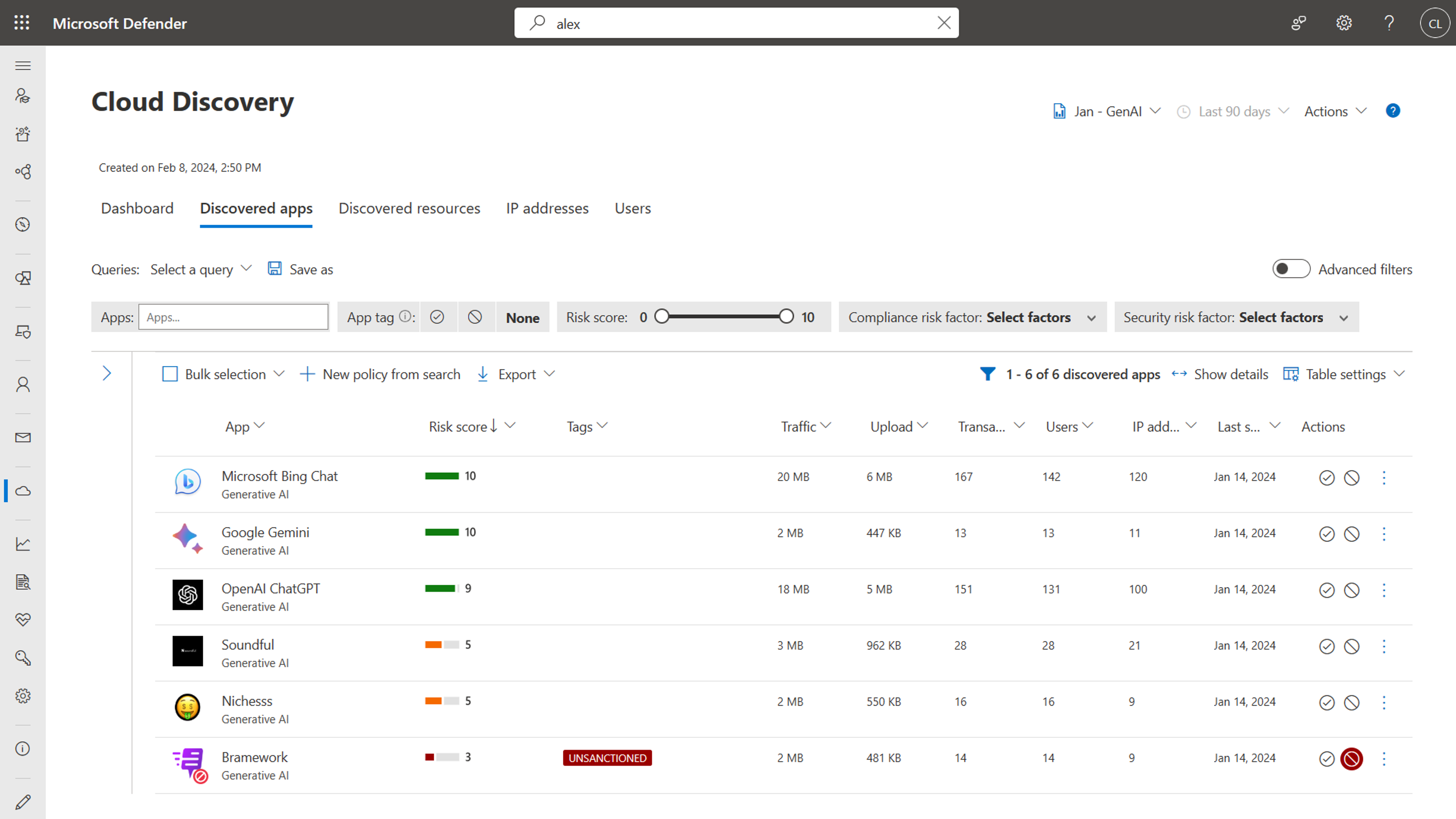 Screenshot der Seite