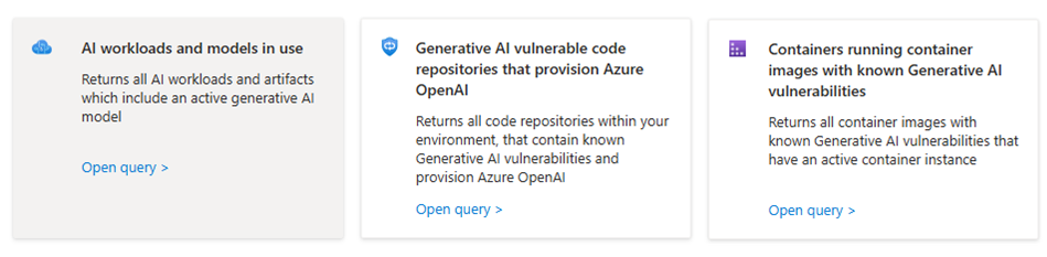 Screenshot der verwendeten KI-Workloads und -Modelle