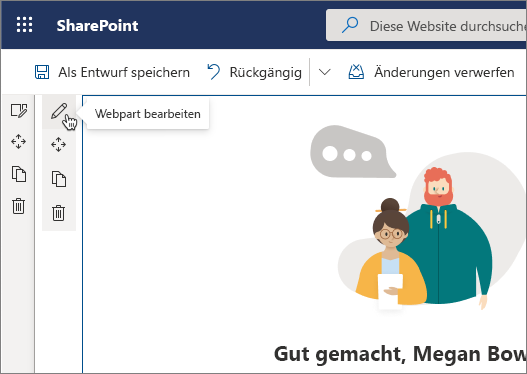 Webpart bearbeiten